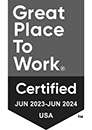 Great Place To Work Certified Jun 2023 - June 2024 USA